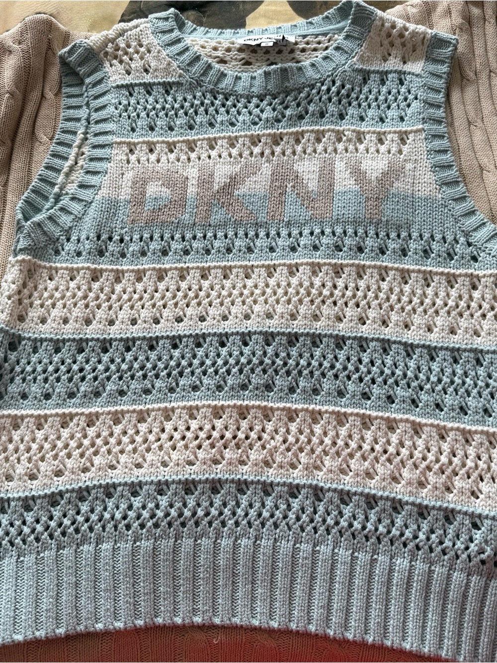 DKNY Pointelle Stitch Sweater